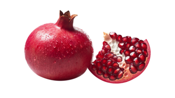 Fresh pomegranate isolated on transparent background png