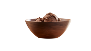 Tasty chocolate ice cream isolated on transparent background png