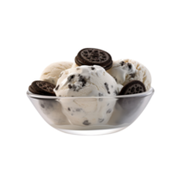 lecker Schokolade Oreo Plätzchen Eis Sahne isoliert auf transparent Hintergrund png