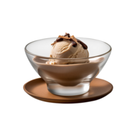 savoureux Chocolat la glace crème isolé sur transparent Contexte png