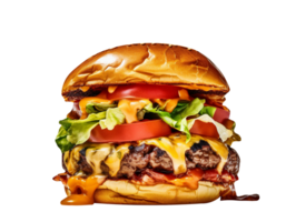 köstlich Büffel Steak Burger auf transparent Hintergrund png
