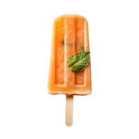 congelé cantaloup popsicle isolé sur transparent Contexte png