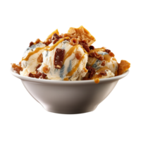 lecker Butter Finger Eis Sahne isoliert auf transparent Hintergrund png