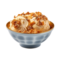 Tasty butter finger ice cream isolated on transparent background png