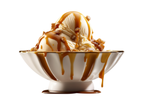 Tasty butter finger ice cream isolated on transparent background png