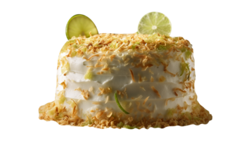 delicioso Coco Lima pastel en transparente antecedentes png