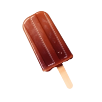 Frozen cola popsicle isolated on transparent background png