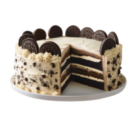 savoureux Chocolat biscuits et crème cheesecake isolé sur transparent Contexte png