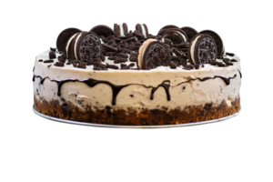 savoureux Chocolat biscuits et crème cheesecake isolé sur transparent Contexte png