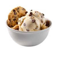 Tasty cookies ice cream isolated on transparent background png