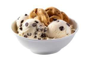 Tasty cookies ice cream isolated on transparent background png
