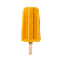 Frozen mango popsicle isolated on transparent background png