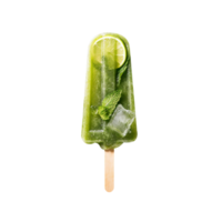 Frozen mojito popsicle isolated on transparent background png