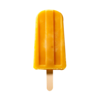 Frozen mango popsicle isolated on transparent background png