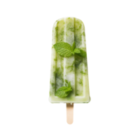 Frozen mojito popsicle isolated on transparent background png