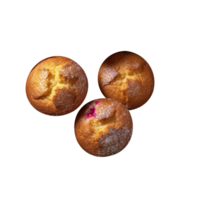 délicieux muffin isolé sur transparent Contexte png