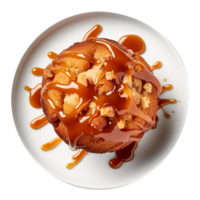Delicious caramel Muffin isolated on transparent background png