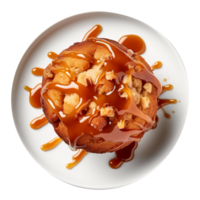 délicieux caramel muffin isolé sur transparent Contexte png