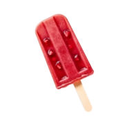 Frozen pomegranate popsicle isolated on transparent background png