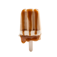 Frozen root beer popsicle isolated on transparent background png