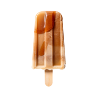 Frozen root beer popsicle isolated on transparent background png