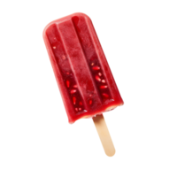 Frozen pomegranate popsicle isolated on transparent background png