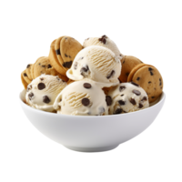 Tasty cookies ice cream isolated on transparent background png