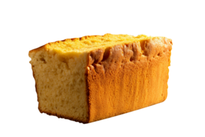 pan de recién horneado un pan en de madera antecedentes png