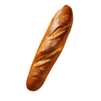 Freshly baked bread loaf on png background