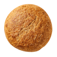 Freshly baked bread loaf on png background