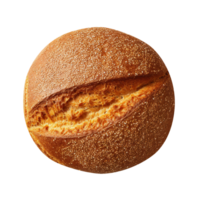 Freshly baked bread loaf on png background