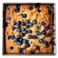 loaf of blueberry bread on transparent background png