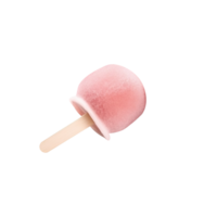 Tasty lychee popsicle isolated on transparent background png