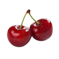 Frais rouge Cerise sur transparent Contexte png