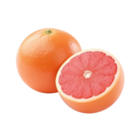 Fresh grapefruit with slice isolated on transparent background png