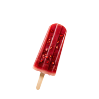 Tasty pomegranate popsicle isolated on transparent background png