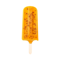 Tasty passion fruit popsicle isolated on transparent background png