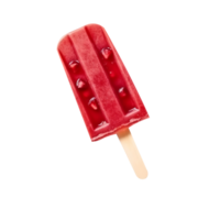 Tasty pomegranate popsicle isolated on transparent background png