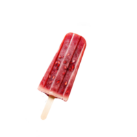 Tasty pomegranate popsicle isolated on transparent background png