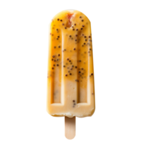 Tasty passion fruit popsicle isolated on transparent background png