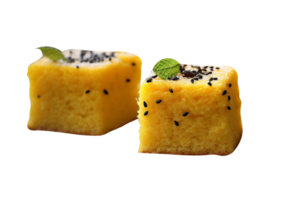 gujarati Khaman dhokla aislado en transparente antecedentes png