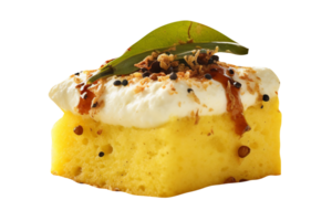 gujarati khaman dhokla isolerat på transparent bakgrund png