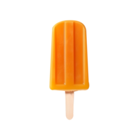 Tasty orange popsicle isolated on transparent background png