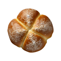 frisch gebacken stilvoll Burger Brötchen isoliert auf transparent Hintergrund png