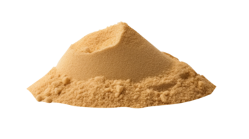 Pile of dry beach sand on transparent background png