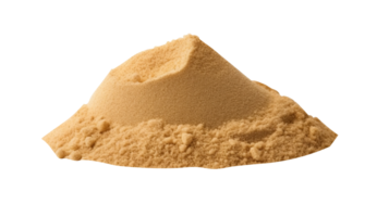 Stapel von trocken Strand Sand auf transparent Hintergrund png