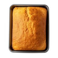 Freshly baked bread loaf isolated on transparent background png