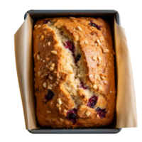 Fresh berry breads loaf isolated on transparent background png