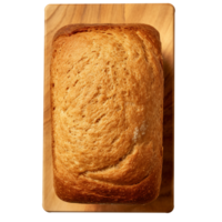 Freshly baked bread loaf isolated on transparent background png