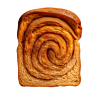 frisch gebacken Brot Laib Scheibe isoliert auf transparent Hintergrund png